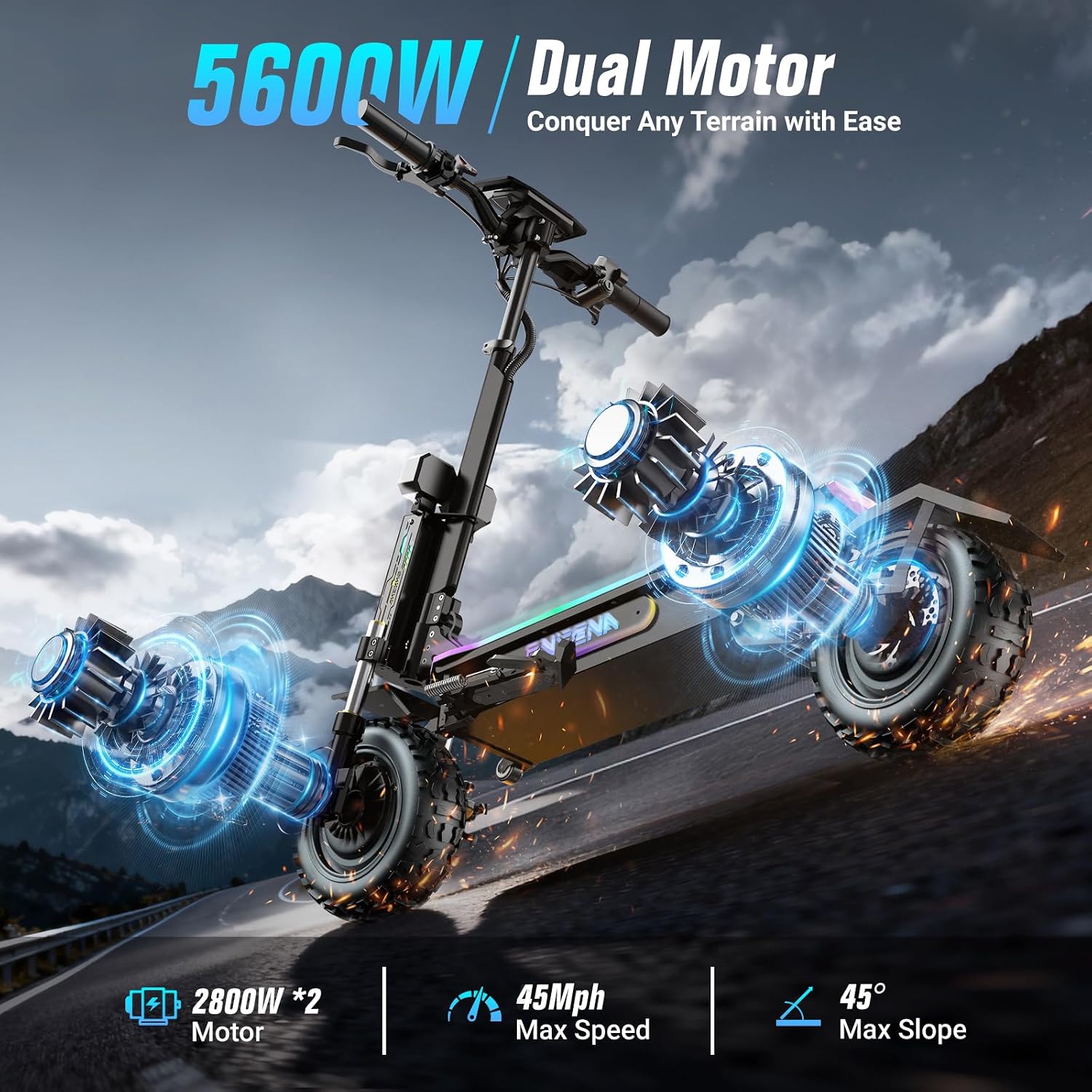GT7 Electric Scooters Adults-  - 60V 5600W Dual Motor Electric Scooter review and price